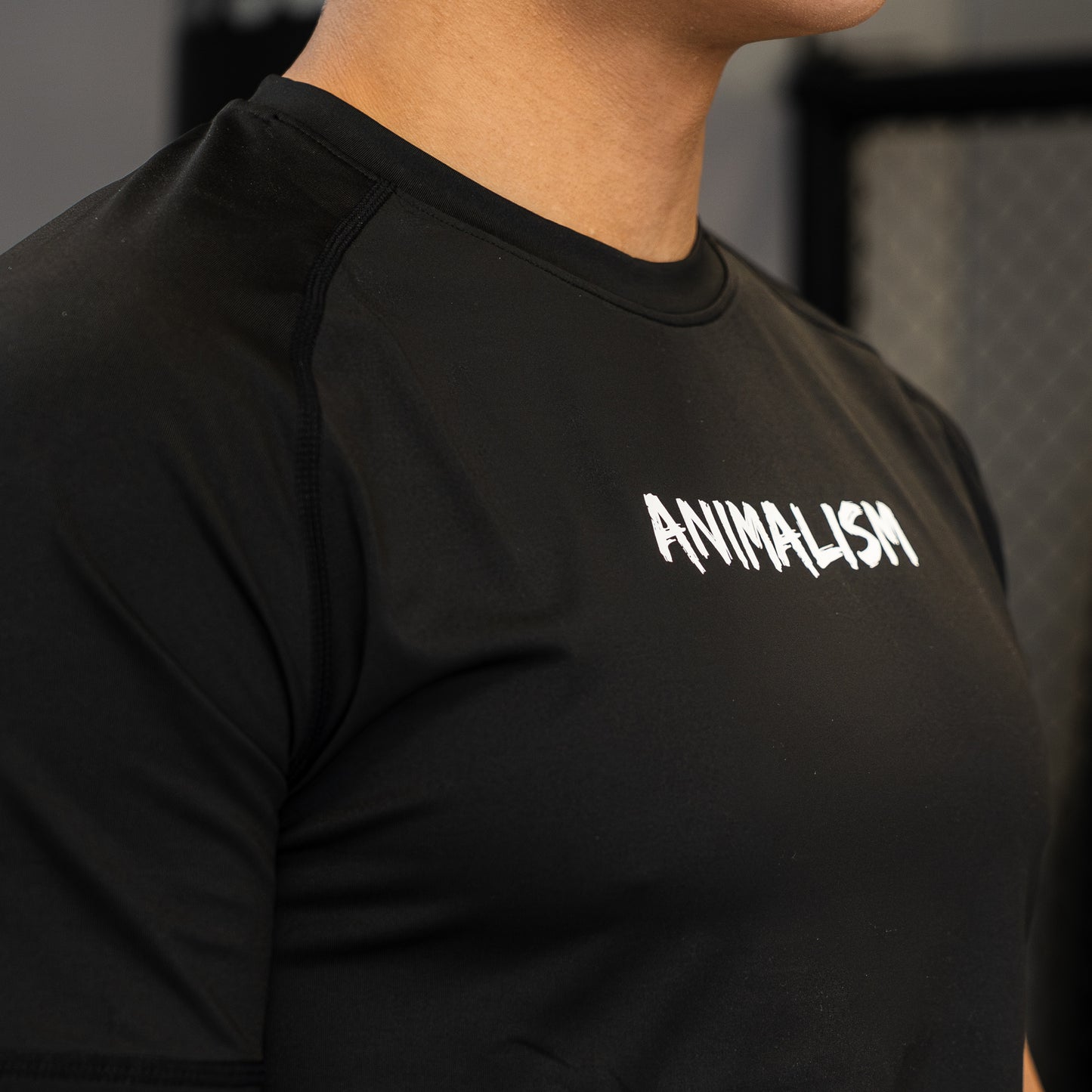 T-shirt de sport Animalism Noir